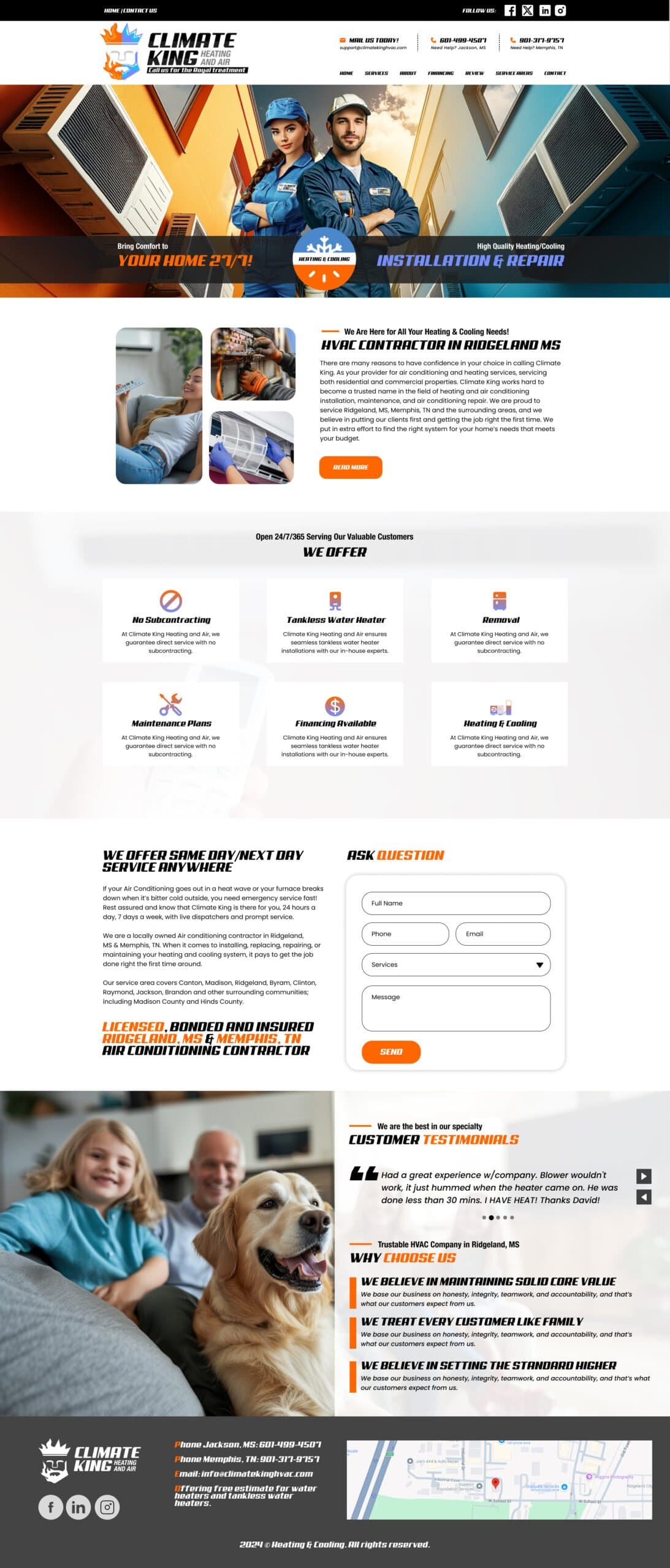 Climate King Website Design