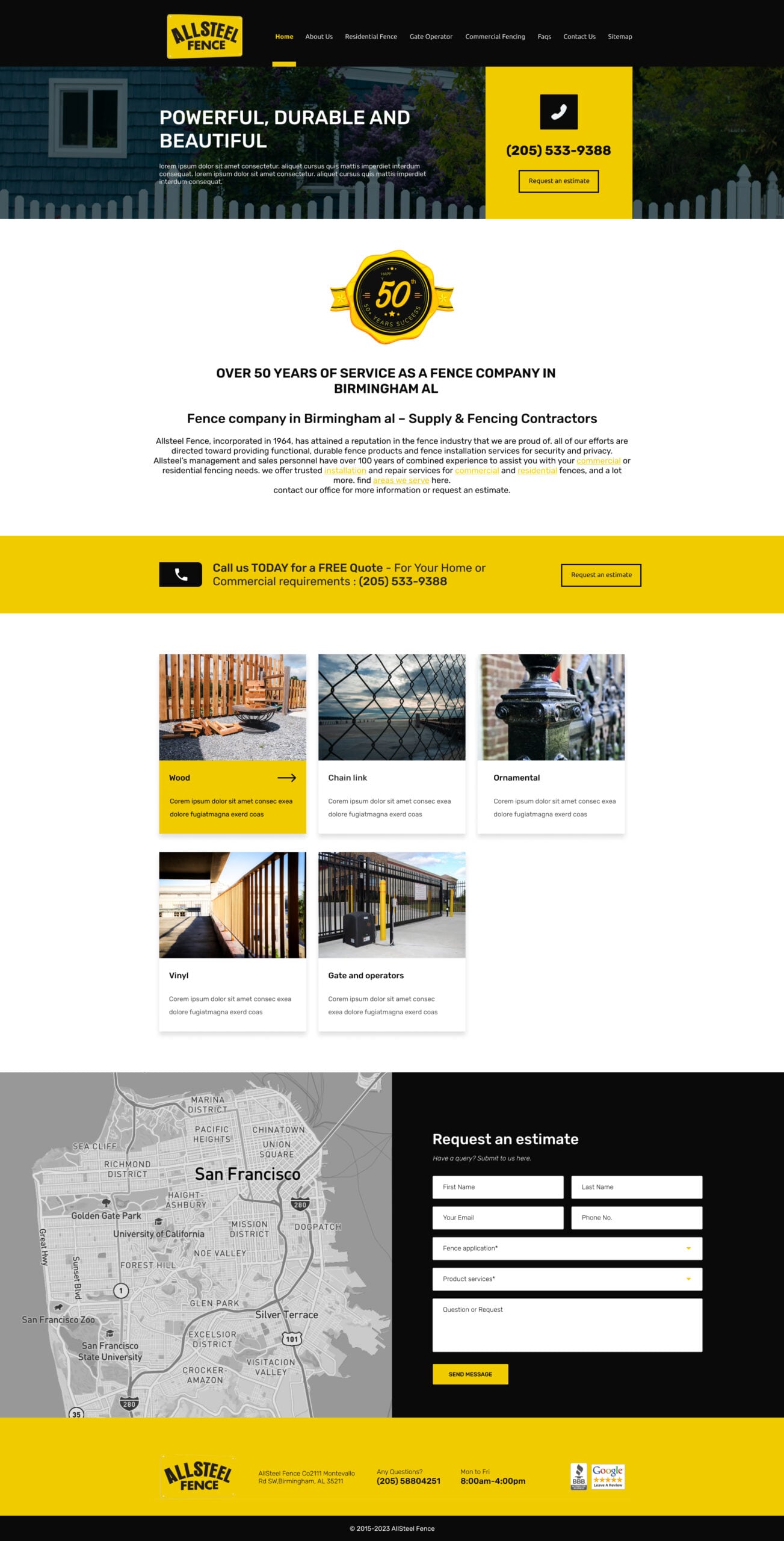 All Steel Website Design