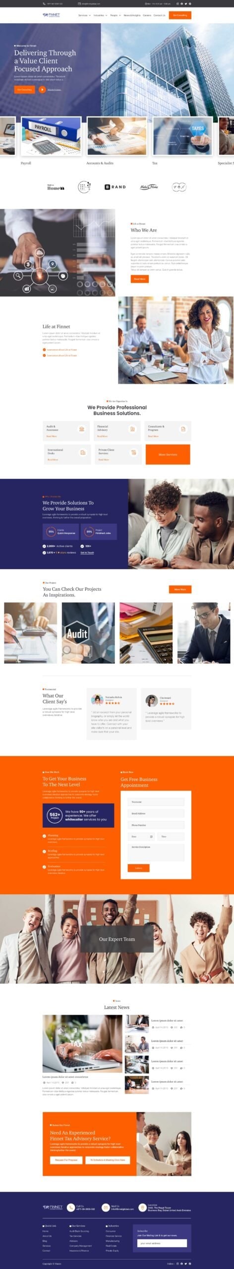 Finnet Global Website Design Development
