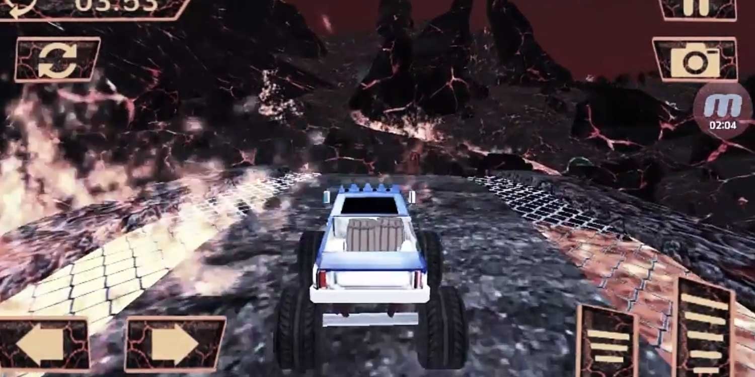 Monster Truck Lava Floor