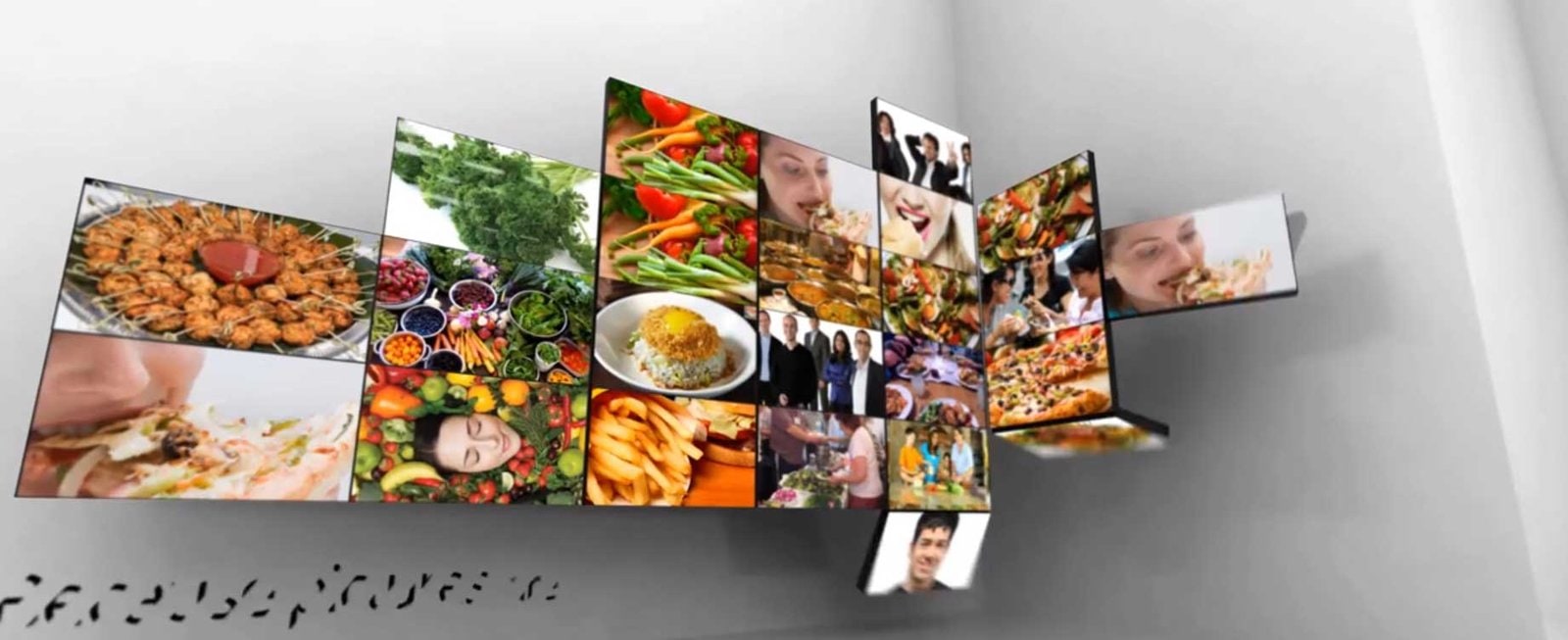 MY Digital Menu Kinect Typo Graphy