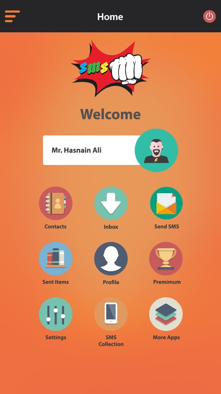 SMS Punch App UI UX